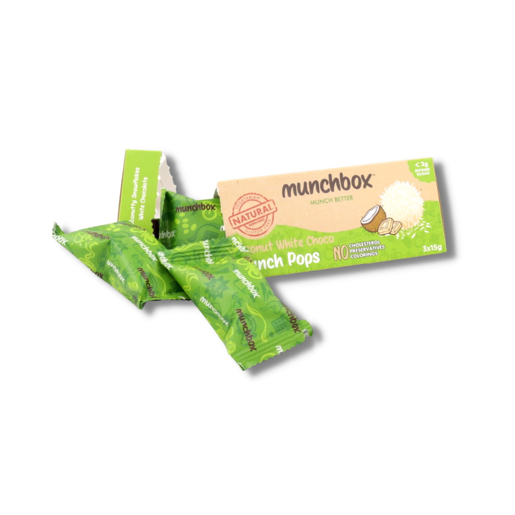 Premium Coconut White Choco Munchpops By Munchbox UAE