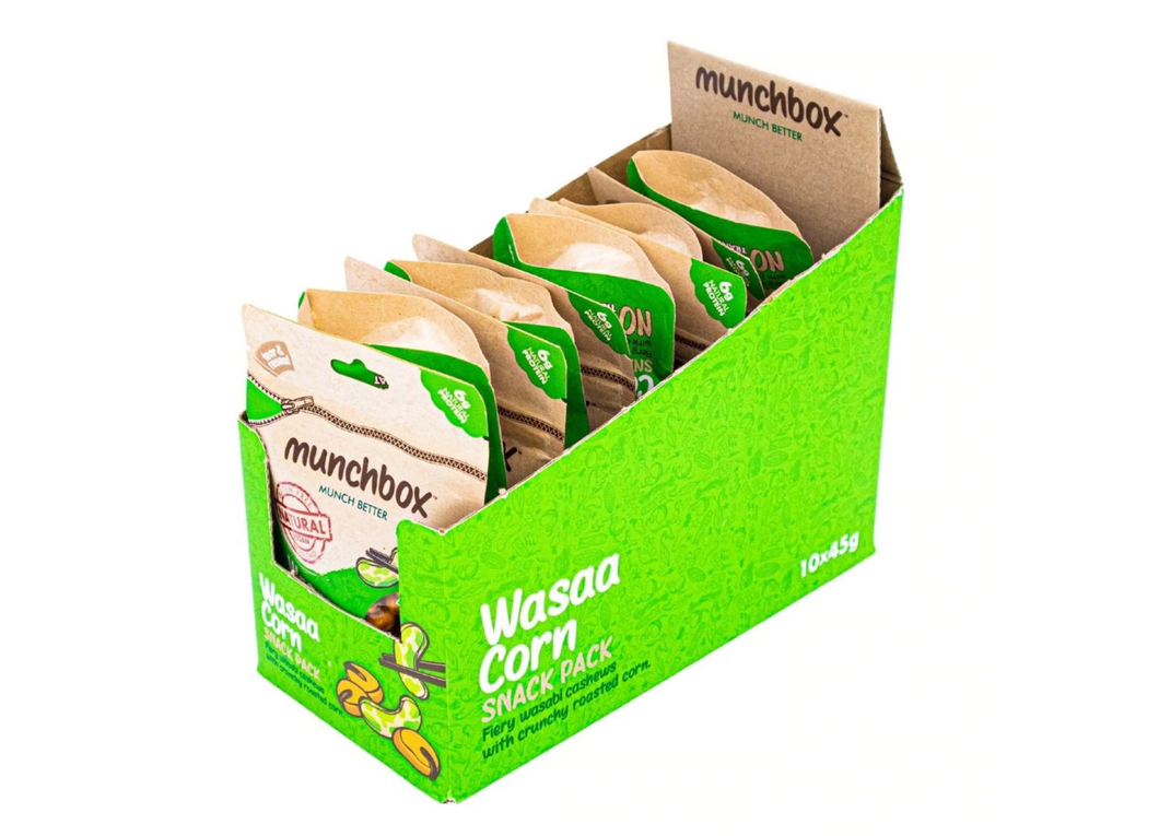 10 Packs Wasaa Corn Sharing Pack - 150g