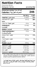 Load image into Gallery viewer, Nutritional Facts For A Box Of 8 Chocolate Coconut And Berries Mix By Munchbox UAE

