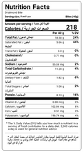 Load image into Gallery viewer, Nutritional Facts For A Box Of 8 Almond Chocolate Bites By Munchbox UAE
