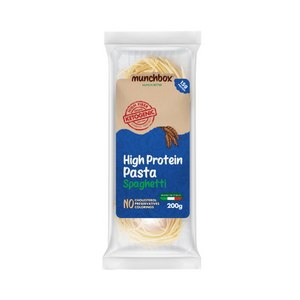 Premium High protein low carb spaghetti pasta by Munchbox UAE.
