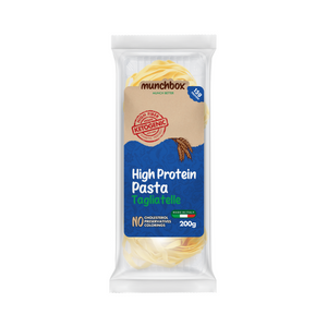 Premium High protein low carb tagliatelle pasta by Munchbox UAE.