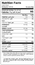 Load image into Gallery viewer, Nutritional Facts Premium Keto Arabic Bread By Munchbox UAE
