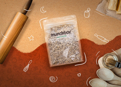 A bag of 500g premium sunflower seed by Munchbox UAE