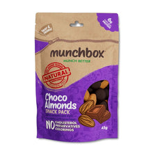 Load image into Gallery viewer, premium pack of 45g choco almonds by Munchbox UAE

