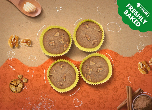 Freshly Baked Cinnamon Walnut Cupcake By Munchbox UAE