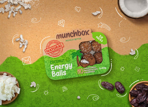 A Pack Of Coconut Energy Balls By Munchbox UAE