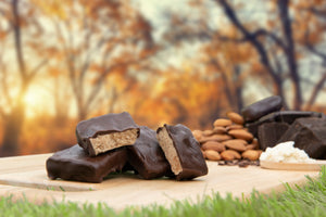 A Box Of 8 Almond Chocolate Bites By Munchbox UAE