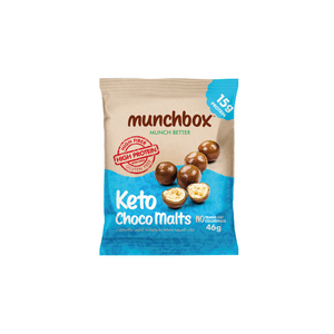 Premium Keto Choco Malts by Munchbox UAE.