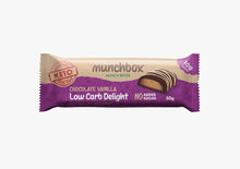 Load image into Gallery viewer, Premium Keto Chocolate Vanilla Bar By Munchbox UAE
