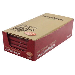 A Box Of Premium Keto White Chocolate Raspberry Bar By Munchbox UAE