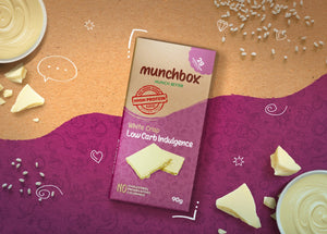 A Bar Of White Chocolate Low Carb Indulgence By Munchbox UAE