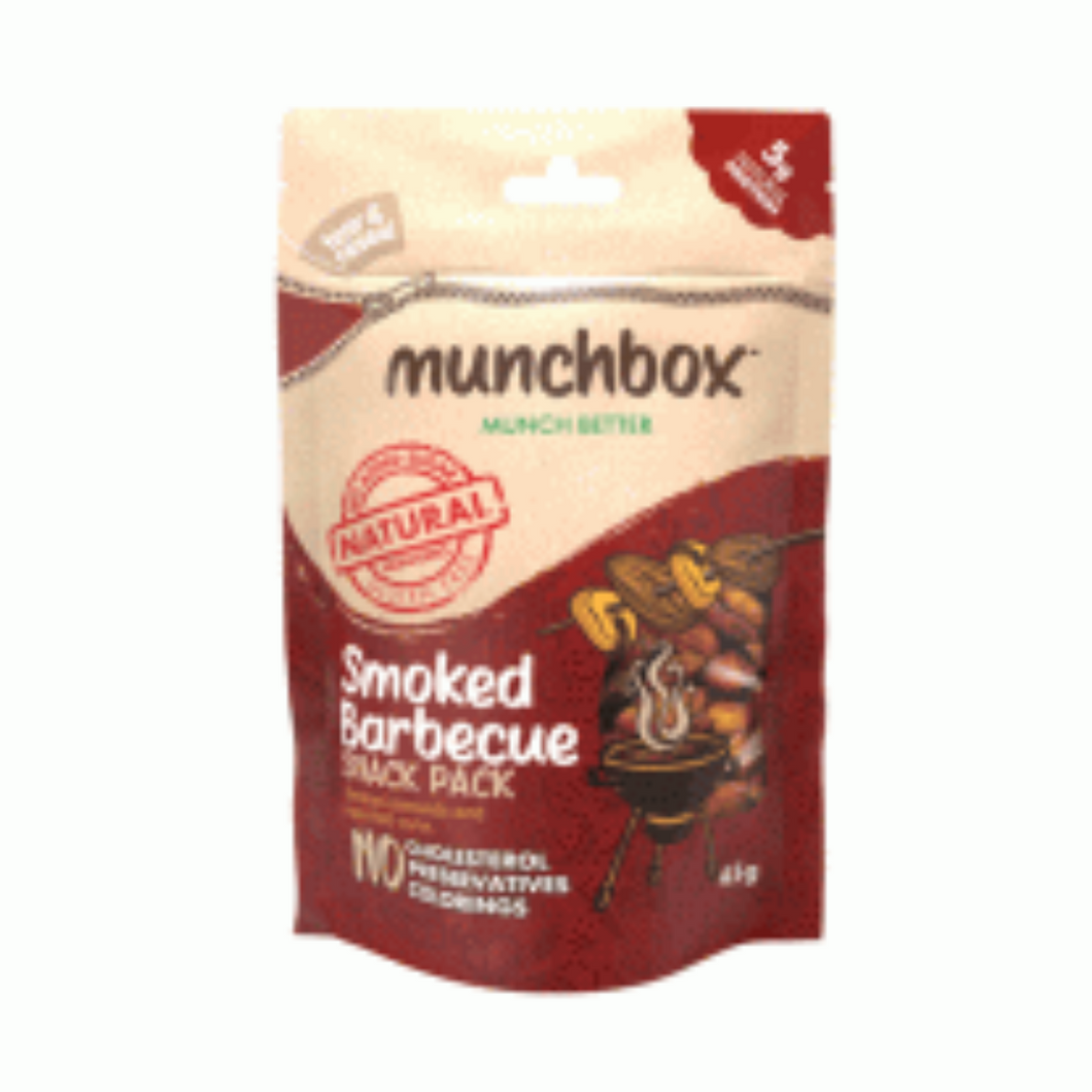 Premium Pack Of 45g Smoked BBQ Almonds And Corns By Munchbox UAE