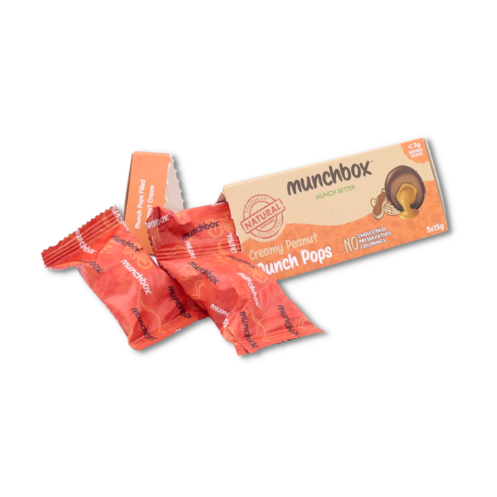Premium Creamy Peanut MunchPops By Munchbox UAE.