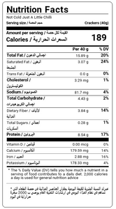 Nutritional Facts For A Box Of 8 Premium Multiseed Bites By Munchbox UAE
