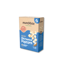 Load image into Gallery viewer, Premium salted microwave popcorn by Munchbox UAE.
