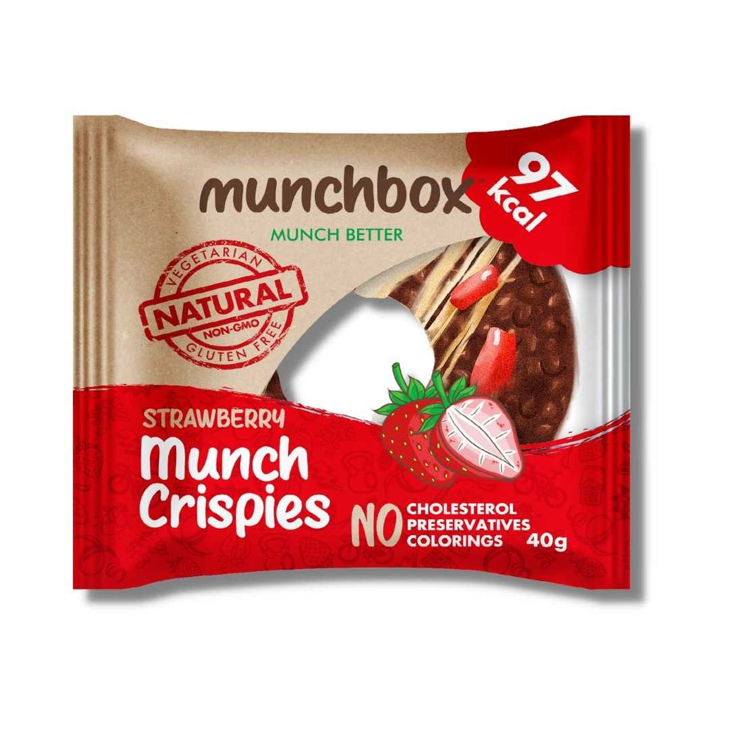 Premium Strawberry Munch Crispies By Munchbox UAE
